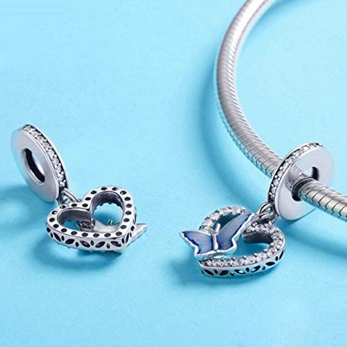 Image of Love Family Tree of Life Charms Dangle Bead 925 Sterling Silver Charms for Bracelets Necklace Christmas (Honey Bee Charm)