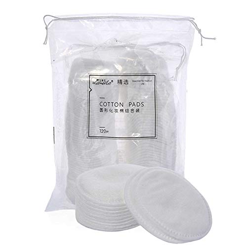 Cotton Rounds Pads for Face Makeup Remover Pads New 3 Layers Design Hypoallergenic and Nail Lint Free Wipes 120 Counts
