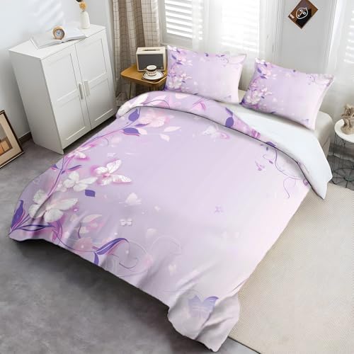 Housse de couette 220x240 microfibre pour lit d'adolescent sans repassage