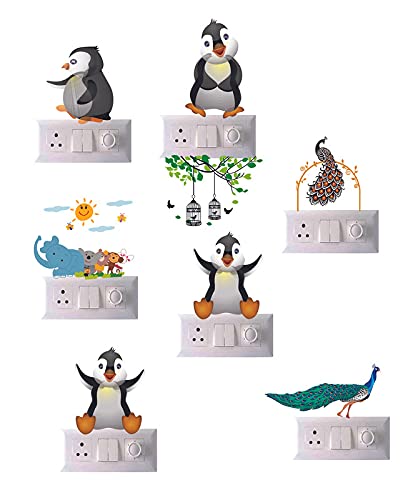 Meet Cute Vinyl Switch Board Sticker Home Living Room, Multi Color (Pack of 8) Desg_49 (B09G1LCD84) Amazon Price History, Amazon Price Tracker