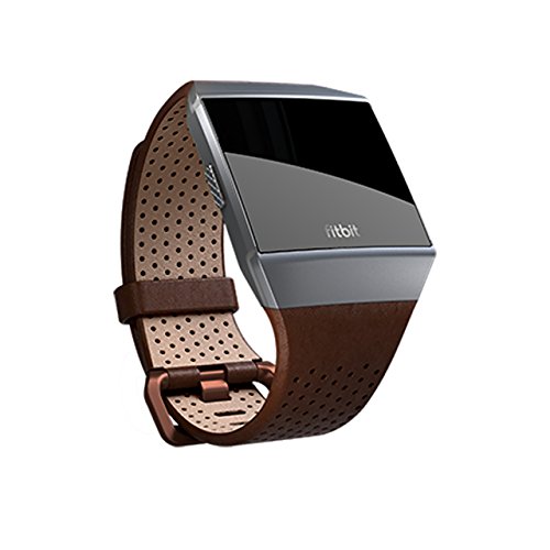Fitbit Ionic Perforated Leather Accessory Band, Cognac, Large