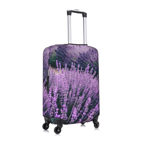 Purple Lavender Tsa Approved Luggage Cover For 18-32 Inch Suitcases Scratch-Resistant Stretch Luggage Cover3