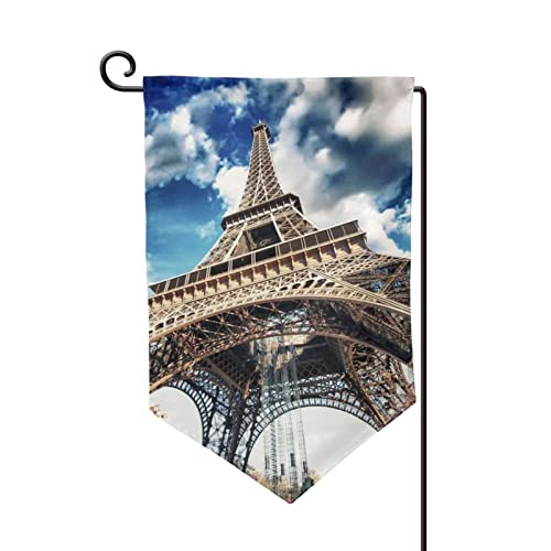Drapeau de jardin Paris paysage double face ideal pour rehausser le balcon