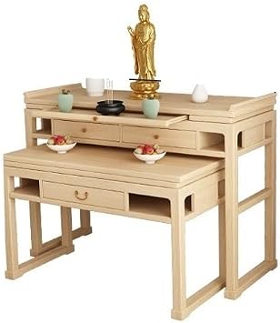 Altar Table Buddha Statue Buddha Altar Solid Wood Altar Incense Table Home Buddhist Hall Buddhist Table Chinese Modern Tribute Platform Solid Wood Buddhist Niche Altar Buddha Board Buddha Incense Hold