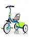 Luoshan Enfants Trois Roues Draisienne Scooter Portable Vélo Non Pédale vélo Trotteur Voiture (Noir) (Color : Blue)