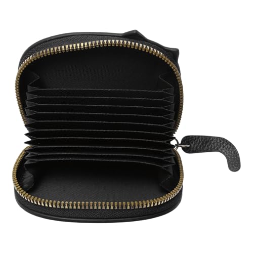 1Pcs Money Wallet Cartoon Kitten Shell Card Case PU Leather Black 10.8x9.3cm3