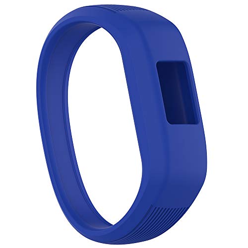 Meifox Compatible with Garmin vivofit JR Bands for Kids,Solf Silicone Replacement Band with Garmin Vivofit JR/Vivofit JR 2 / Vivofit 3 (Navy Blue, Small)