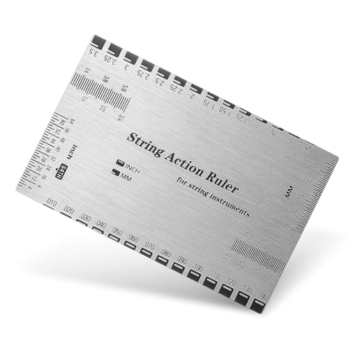 String Action Gauge Ruler for Guitar Setup