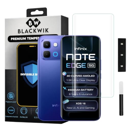 Image of Blackwik UV Curved Tempered Glass for Infinix Note Edge | 1-Pack
