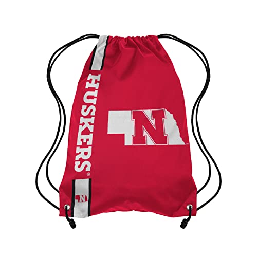 FOCO Nebraska Cornhuskers NCAA Big Logo Drawstring Backpack
