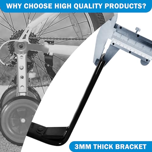 Image of HAWENS Bike Training Wheels Mute Flash Wheels with Adjustable Bicycle Stabilizer Mounted Kit Compatible for 12 14 16 18 20 inch Single Speed Bike