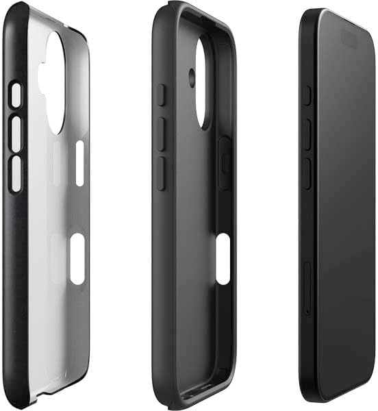 Skinit Impact Phone Case Compatible with iPhone 16 - Officially Licensed NHL Minnesota Wild Black Background Design