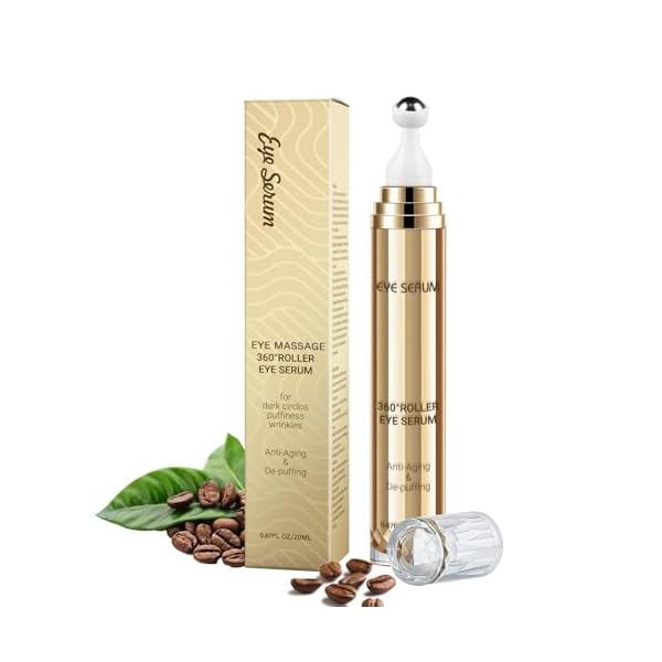 MUOCOBU Koffein Augenserum, 20ML Augencreme Gegen Augenringe und Schwellungen, Augenpflege, Anti-Aging-Augenserum