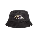 FOCO Baltimore Ravens NFL Reversible Faux Fur Bucket Hat Team Color