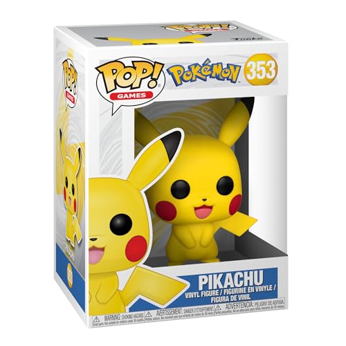 Funko Pop! Games: Pokemon - Pikachu - Vinyl-Sammelfigur - Geschenkidee - Offizielle Handelswaren - Spielzeug Für Kinder und Erwachsene - Video Games Fans - Modellfigur Für Sammler und Display