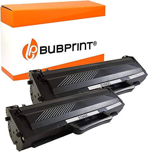 Bubprint 2 Cartucho Tóner Compatible para Samsung MLT D1042S/ELS para ML 1660 ML 1865 ML 1670 ML 1675 ML 1860 SCX 3200 SCX 3205 SCX 3205W 1,500 páginas Negro