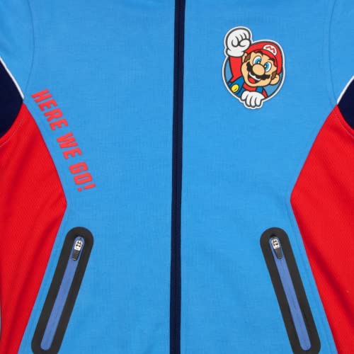 Nintendo Super Mario Boys Zip-Up Hoodie and Joggers 2-Pack, Mario Here We Go Boys Hooded Sweatshirt and Active Sweatpants4