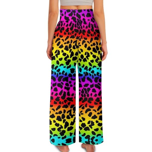 Showudesigns Wide Leg Pants for Women Plus Size Palazzo Pants High Waist Yoga Trousers with Pockets4