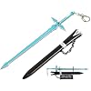 Sword Art Online Kirito Dark Repulser Letter Opener met Sheath and Stand, Miniature Sword, Hoogwaardig materiaal, Cadeau…