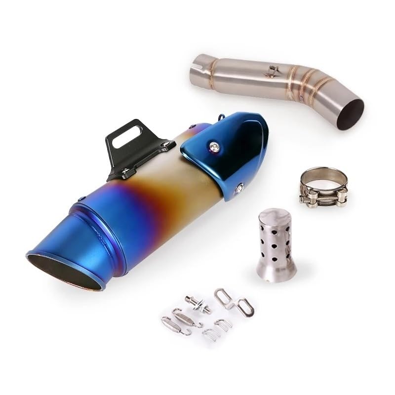 Silencieux d'échappement moto 51mm haute finition avec raccord CB500F et CBR500