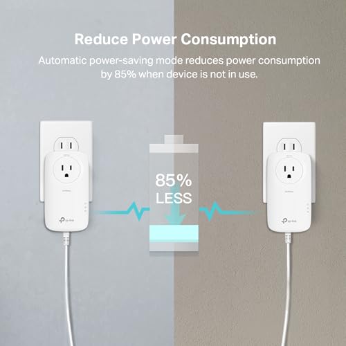TPLink AV2000 Powerline Adapter 2 Gigabit Ports, Over Power