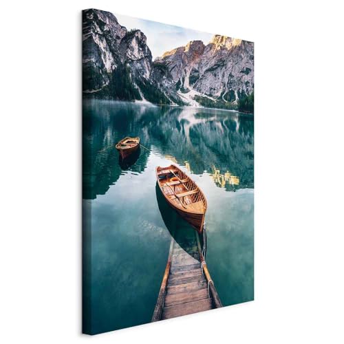 murando Quadro Montagna 40x60 cm 1 Pezzo - Stampa su Tela Strutturata XXL Grande - Quadri Moderni Soggiorno Grandi - Stampe da Parete Murale Arte Moderno Pittura - Paesaggio c-B-0418-b-a