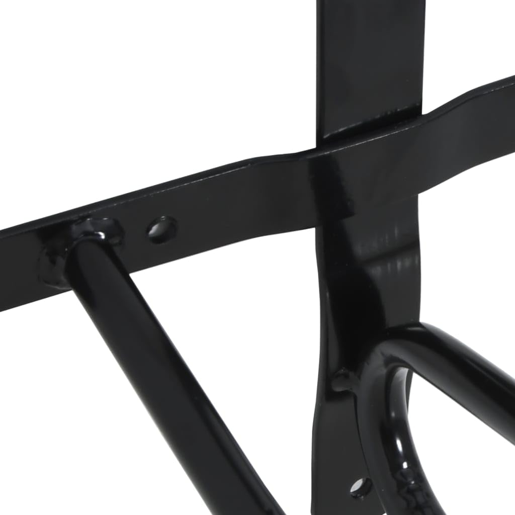 Soporte para Sillas de Montar de Pared - Organizador de Equipo Equestre, Negro, Hierro, 57 x 22,5 x 30 cm