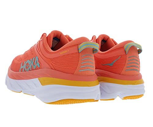 HOKA ONE ONE Bondi 7 Womens Shoes Size 9.5, Color: Camellia/Coastal Shade
