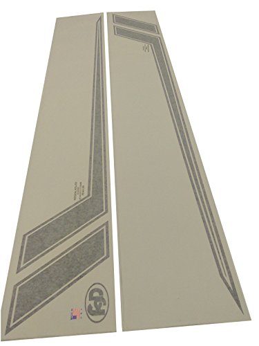 Fgd Universal Racing Pin Stripe Decal Set 68"X8.5" You Pick The Color (Black) #TOP3