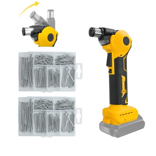 Cordless Palm Nailer for DeWalt 20V Battery,0-90°Adjustable Head with Electric Auto Hammer,20000RPM Nail Hammer for Removing Them, for Drilling in Wood and Soft Metals(No Battery) 1 Cordless Palm Nailer for DeWalt 20V Battery,0-90°Adjustable Head with Electric Auto Hammer,20000RPM Nail Hammer for Removing Them, for Drilling in Wood and Soft Metals(No Battery)