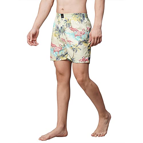 Image of Urban Scottish Ultra-Comfortable Men's Boxer Pants (Pack of 2), 100% Cotton With Stylish Print, Soft & Stretchy Elastic Waist Band, Dynamic Movement & Hardwearing Stitching, Breathable Gentle Snug Fit