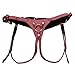 CalExotics Her Royal Harness The Regal Queen Adjustable Designer BDSM Probe Strap On Thong Harness Sex Toy Lingerie for Couples and Women, Red, 1 Count
