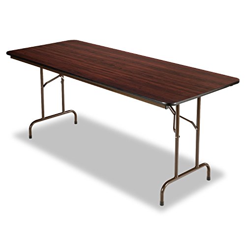 Alera FT727230WA Wood Folding Table, Rectangular, 72w X 29 3 4d X 29h, Walnut