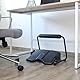 hjh OFFICE Fußstütze Büro PODI F Schwarz ergonomische Fußablage höhenverstellbar & neigbar, inkl. Beinablage, 830111