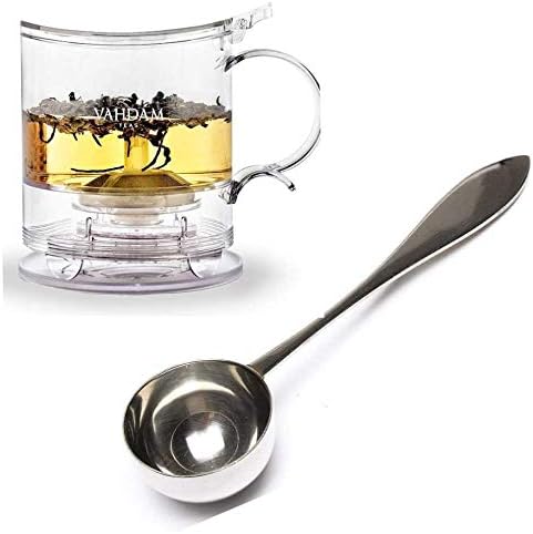 VAHDAM, Perfect Serve Tea Spoon & Imperial Tea Maker, 16 oz, Bottom Dispensing Tea Pot