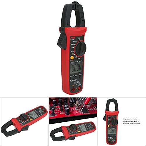 Pinza Amperimétrica Digital Hyuduo con Rango Automático, Medidor True RMS para Voltaje y Corriente CC y CA, con Tester de Capacitancia miniatura 7