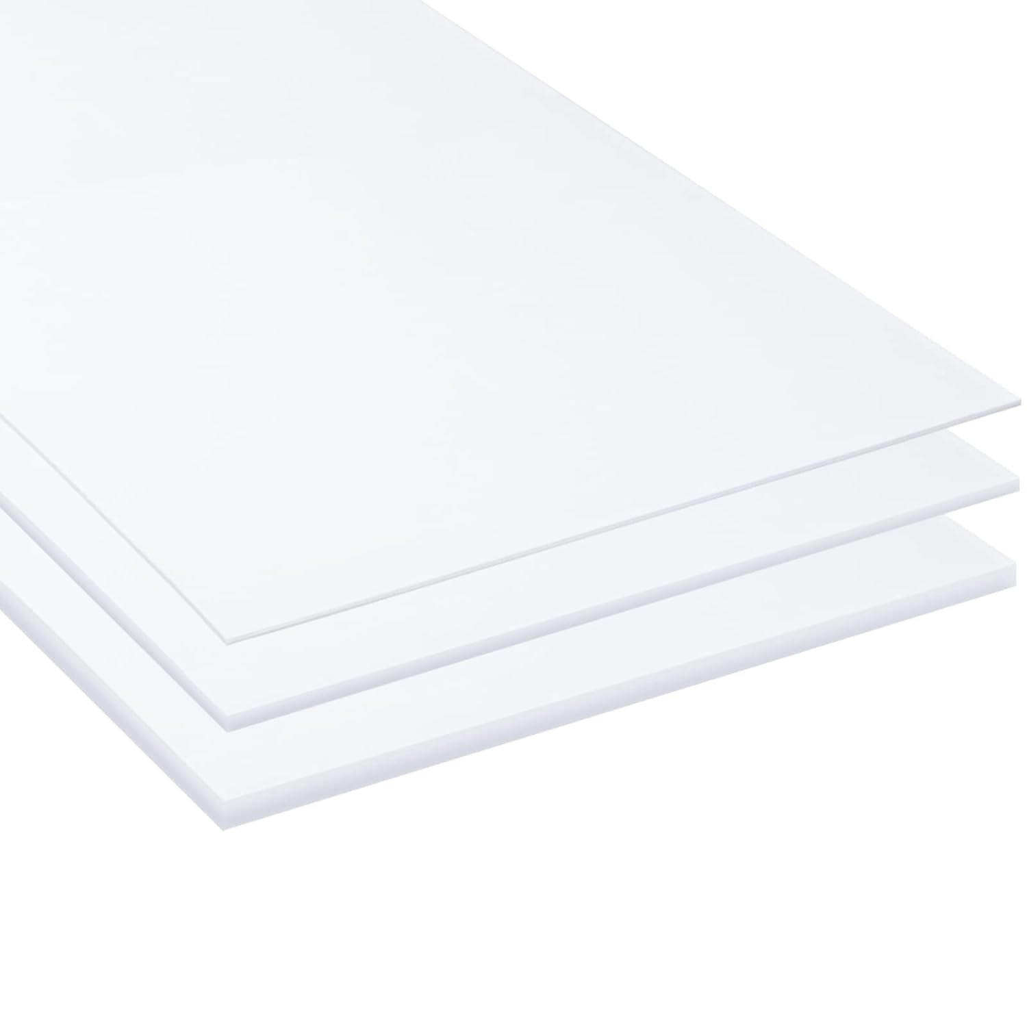 Natural White Hdpe Plastic Sheet 12x24" Waterproof Rigid High Density
