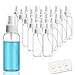 20 Pack 2.7oz Fine Mist Clear Spray Bottles Refillable & Reusable Empty Plastic Travel Bottle for Essential Oils, Travel, Perfumes
