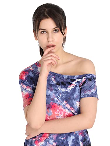 Image of CHKOKKO Women's Polyester Regular Fit Crop Top