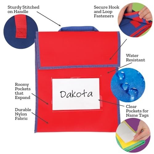 Bolsas para libros con bolsillo transparente que evitan el deterioro de los deberes 3