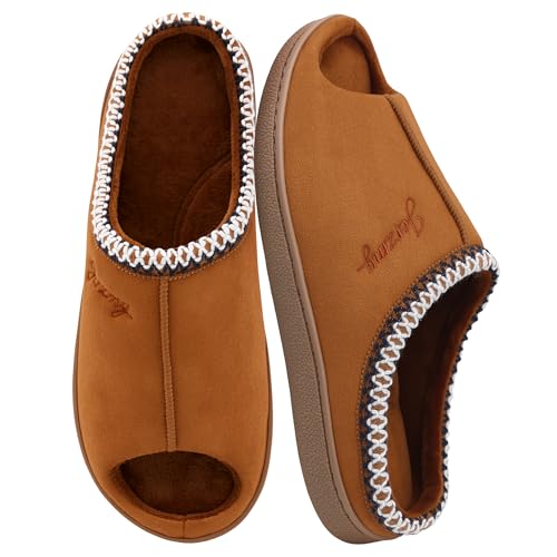 Image of Jerzmy Women's Slip on Open Toe House Slippers with Arch Support