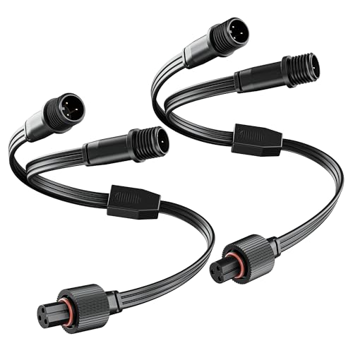 Répartiteur en Y câble d'extension noir pour éclairage permanent extérieur H705C