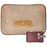 湯たんぽ 充電式 ゆたんぽ MOOLOTY【特大サイズ&PSE認証済み】37x25x5cm エコ 湯タンポ ポケットデザイン 4~15H長時間保温 省エネ ぬくぬく保温カバー付 防爆充電器 過熱防止機能 繰り返し使用可 暖房器具 蓄熱式湯たんぽ 防寒 車中泊 キャンプ 冷房対策 誕生日 クリスマス プレゼント 祝い 贈り物（ライトブラウン）