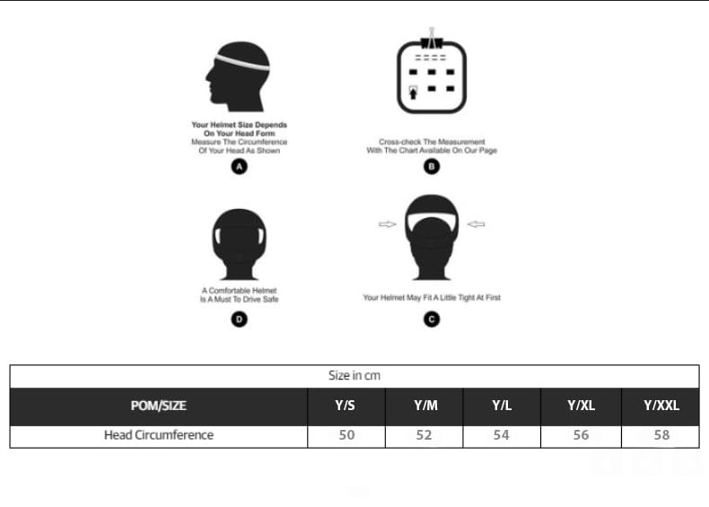 Royal Enfield Motocross Kids ISI Certified Helmet Chase FF Mx Multi Abs Gl B (Y-XL) 56 with High Impact Grade Thermoplastic for Superior Impact Protection - Image 7 thumbnail