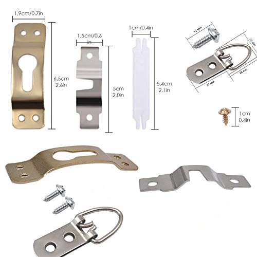 image for KEREITH Picture Hangers Concrete Wall Hard Wall Hanging Hooks Key Hat 