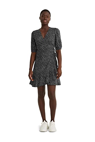 C&A Damen Kleid Wickelausschnitt oberhalb des Knies Wickel-Form Kleider...