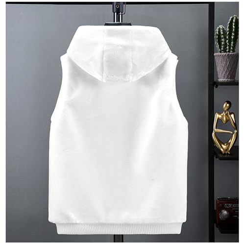 Men's Hooded Short Faux Mink Vest Casual Sleeveless Faux Fur Jacket Fall Classic Outdoor Zipper Outerwear2