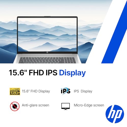 Image of HP 15.6 inch FHD Laptop Computer • 2026 Edition • 13th Gen Intel 8 cores i3 CPU • 16GB RAM • 1TB PCle SSD • Fingerprint Reader • Fast Wi-Fi 6 • Windows 11