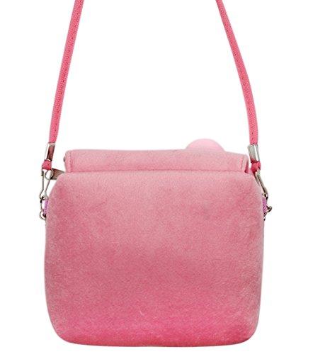 RARITYUS Little Girls Fashion Flower Crossbody Shoulder Bag Plush Handbag Mini Purse with Handle4