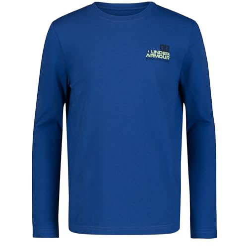 Under Armour Boys' Outdoor Long Sleeve Tee, Stylish Crew Neckline, Cute Full Fit